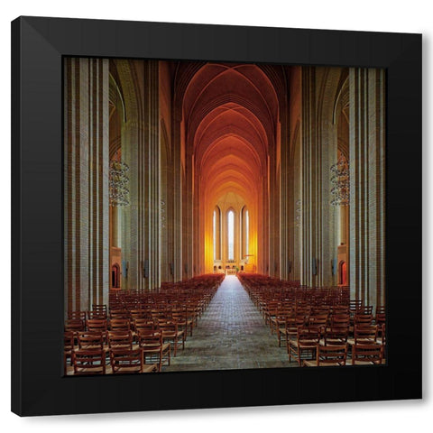 Holy Light Black Modern Wood Framed Art Print by Fleckenstein, Martin
