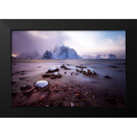 Paradise Black Modern Wood Framed Art Print by Martin Castan, David