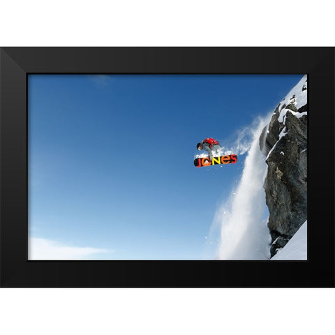 Lac Des Vaux Black Modern Wood Framed Art Print by Sanne, Jakob