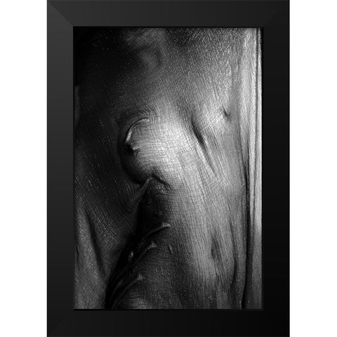 Phantom Pain Black Modern Wood Framed Art Print by Bousca, Bogdan