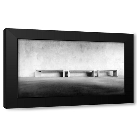 Welkenraedt Funeral Centre Black Modern Wood Framed Art Print by Pixxelpark