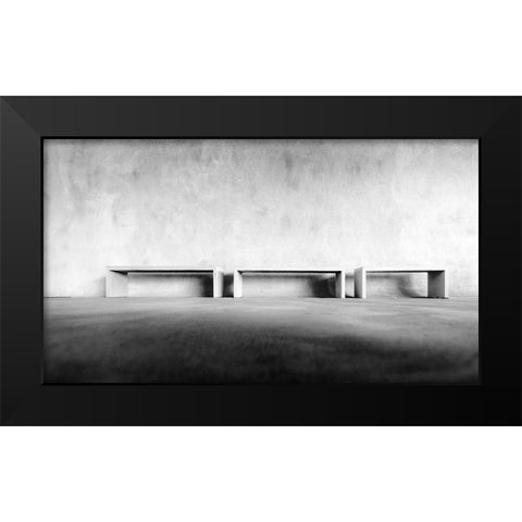 Welkenraedt Funeral Centre Black Modern Wood Framed Art Print by Pixxelpark