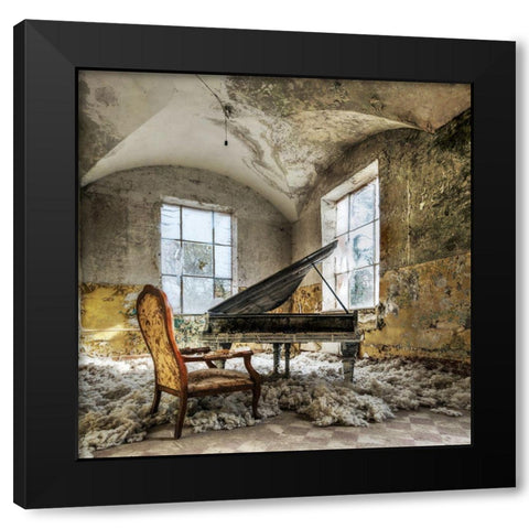 [In Heaven] Black Modern Wood Framed Art Print by Benz, Mario