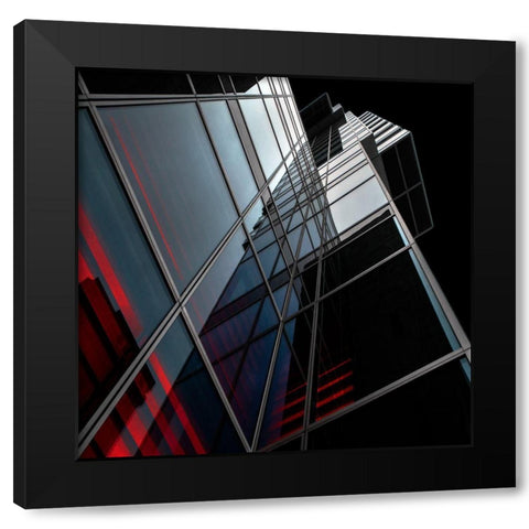 Bluered Black Modern Wood Framed Art Print by Claes, Gilbert