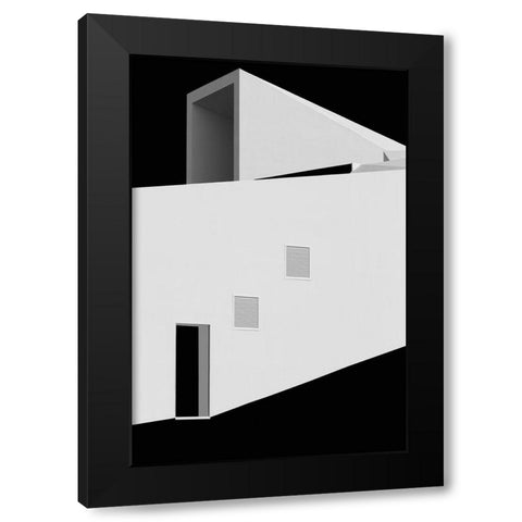 Door And Windows Black Modern Wood Framed Art Print with Double Matting by Azevedo, Olavo