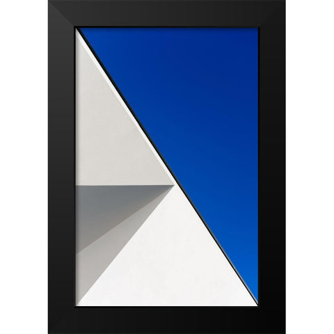 Structured Illusion Black Modern Wood Framed Art Print by Custodio, Joao