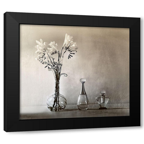 Untitled Black Modern Wood Framed Art Print with Double Matting by Arjona, Elena