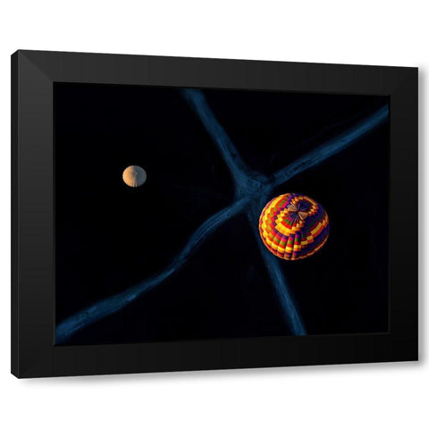 The Crossroads Black Modern Wood Framed Art Print by Luis Duran, Juan