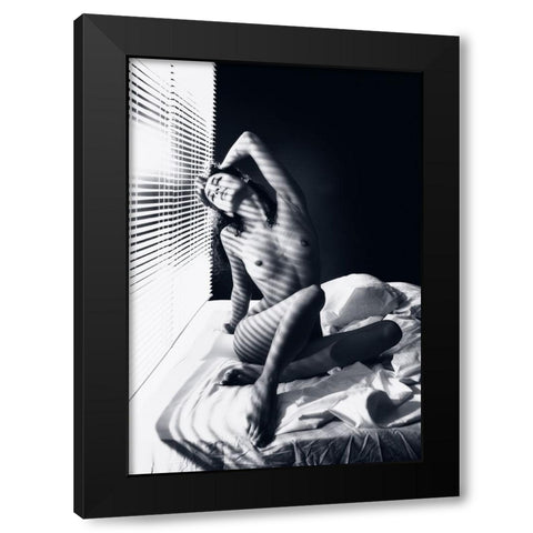 Katrin Black Modern Wood Framed Art Print by Rise, Zachar