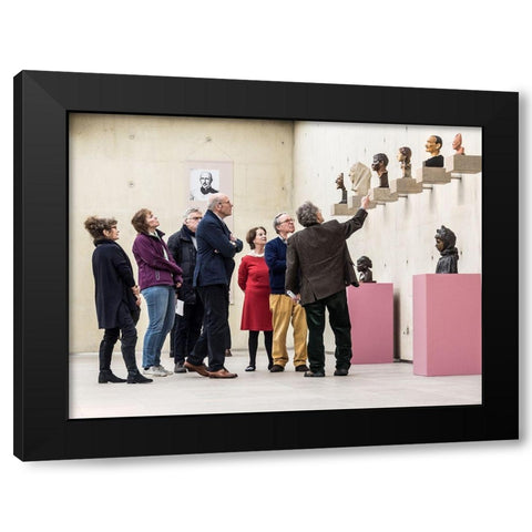 Sculptors Guild Field Trip Black Modern Wood Framed Art Print by Baetsen, Tom