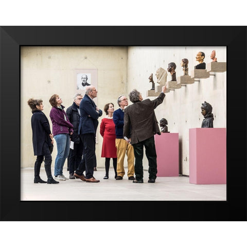 Sculptors Guild Field Trip Black Modern Wood Framed Art Print by Baetsen, Tom
