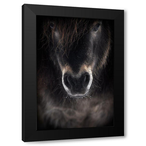 Ulysses Black Modern Wood Framed Art Print with Double Matting by Ri, P