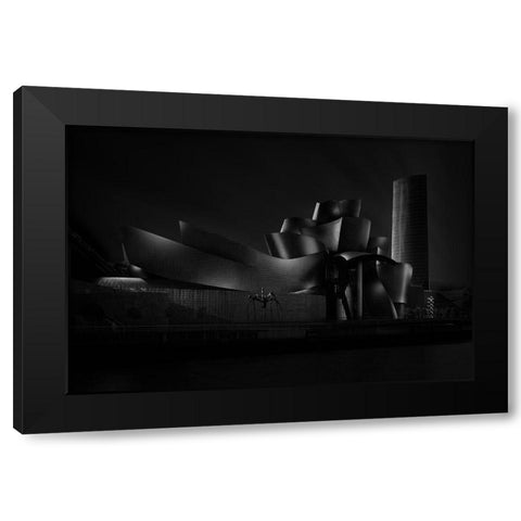 Black (Guggenheim) Angle Iv Black Modern Wood Framed Art Print with Double Matting by Pablo De, Juan