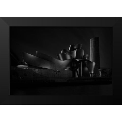 Black (Guggenheim) Angle Iv Black Modern Wood Framed Art Print by Pablo De, Juan