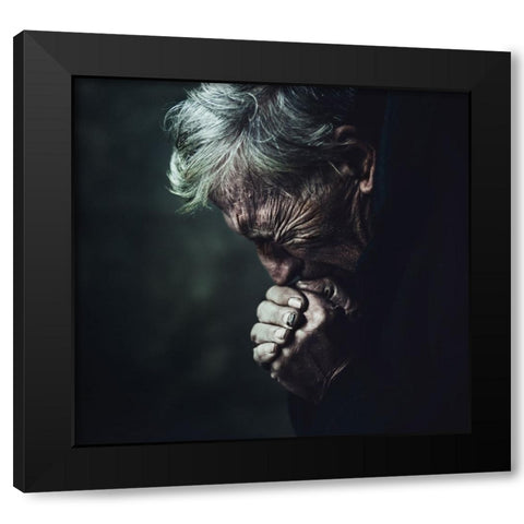 Untitled Black Modern Wood Framed Art Print by Jovanovic, Koki