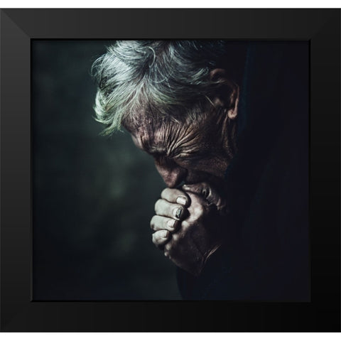 Untitled Black Modern Wood Framed Art Print by Jovanovic, Koki