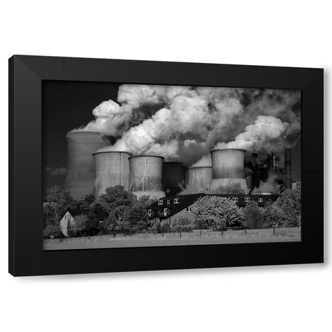 The Qgoodq Neighbor ... Black Modern Wood Framed Art Print by Buchmann, Oliver