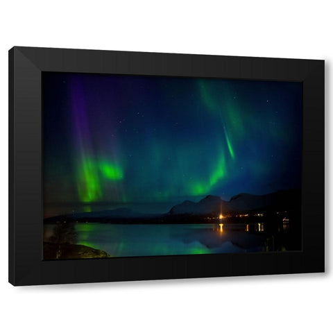 True Colors Shining Through Black Modern Wood Framed Art Print by Caroline Stroksnes, Mette
