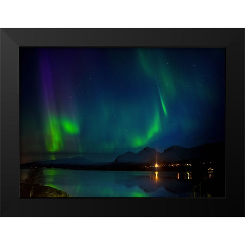True Colors Shining Through Black Modern Wood Framed Art Print by Caroline Stroksnes, Mette