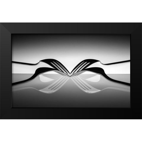 Spider Black Modern Wood Framed Art Print by De Kogel, Wieteke