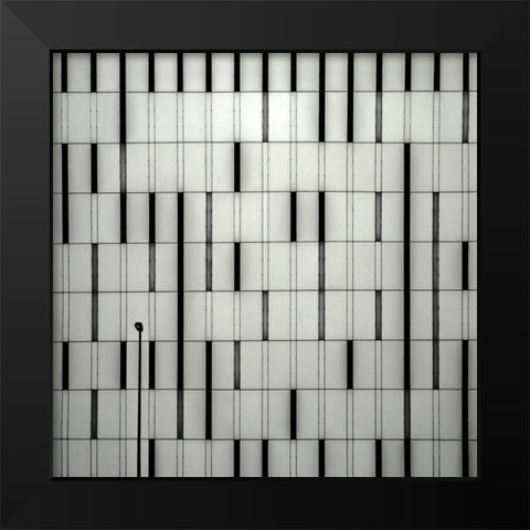 La Lampada Black Modern Wood Framed Art Print by Claes, Gilbert