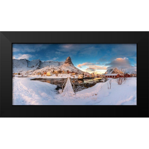 Reine Black Modern Wood Framed Art Print by Martin Castan, David