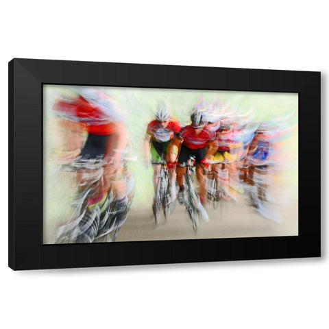 Ultimo Giro  2 Black Modern Wood Framed Art Print by Urlings, Lou