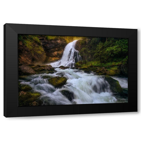 Spring Flood Black Modern Wood Framed Art Print by Gastager, Daniel