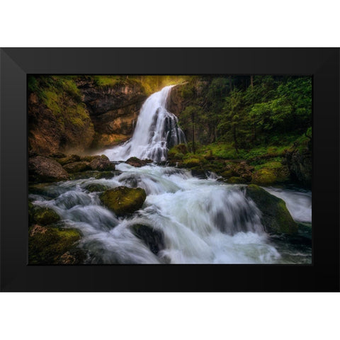 Spring Flood Black Modern Wood Framed Art Print by Gastager, Daniel
