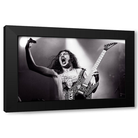 Lost Society Black Modern Wood Framed Art Print by Kamarainen, Jesse