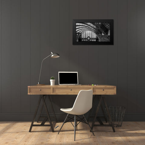 Lescargot Du Temps Black Modern Wood Framed Art Print by Pelissier, Marc