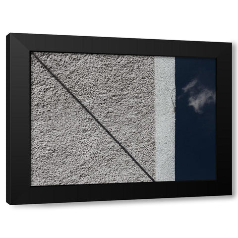 Theres A Shadow On The Wall Black Modern Wood Framed Art Print with Double Matting by Van De, Jeroen