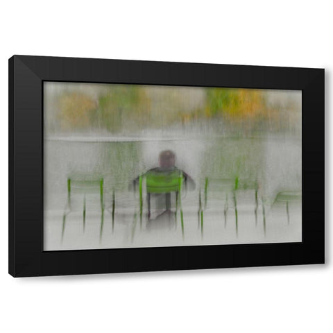 The Pond Of The Aspirations Black Modern Wood Framed Art Print with Double Matting by Claes, Gilbert