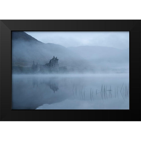 Mysterious Black Modern Wood Framed Art Print by Landolt, Susanne