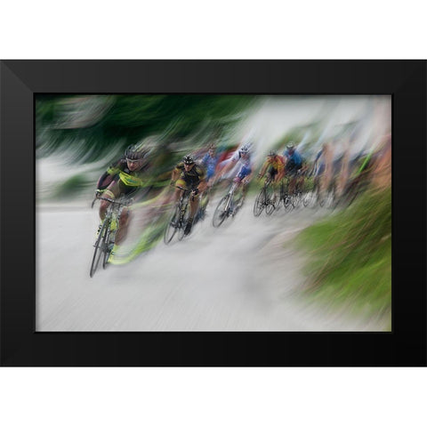 In Element Black Modern Wood Framed Art Print by Malovrh, Milan