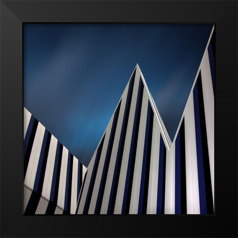 Tento Black Modern Wood Framed Art Print by Claes, Gilbert