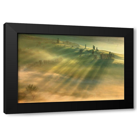 Mist... Black Modern Wood Framed Art Print with Double Matting by Browko, Krzysztof