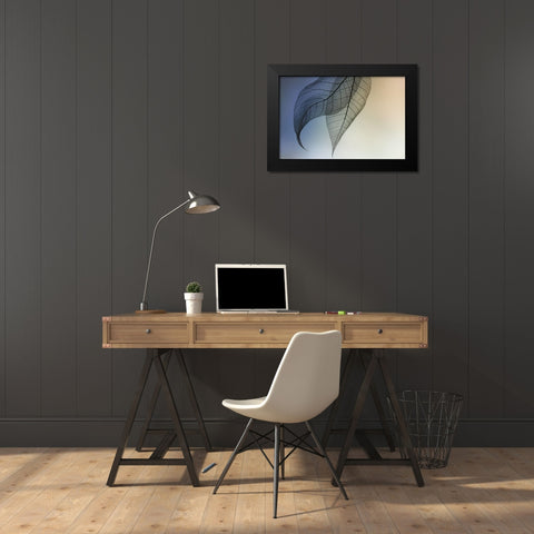 Cavatina Black Modern Wood Framed Art Print by Kowatari, Shihya