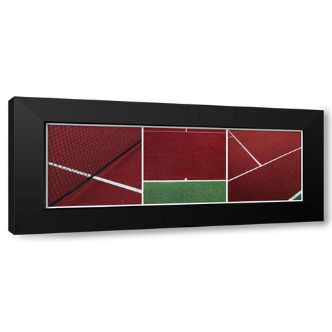 The Court Black Modern Wood Framed Art Print by van de, Jeroen