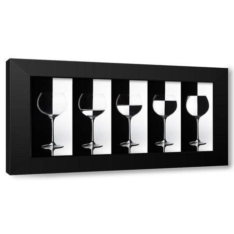 Black A White Black Modern Wood Framed Art Print with Double Matting by Reindl, Doris