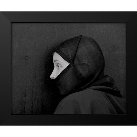 A??Ghosta?Â Black Modern Wood Framed Art Print by Huang, Ivan