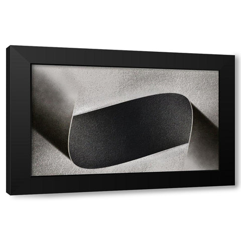 Twisted Black Modern Wood Framed Art Print with Double Matting by Kerber, Jutta