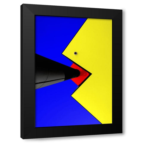 Security Black Modern Wood Framed Art Print with Double Matting by Huybrighs, Marc