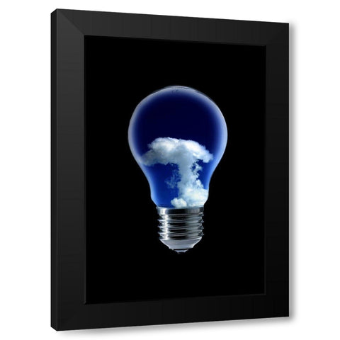 The 4 Elements Iii Black Modern Wood Framed Art Print with Double Matting by Eisele, Stefan