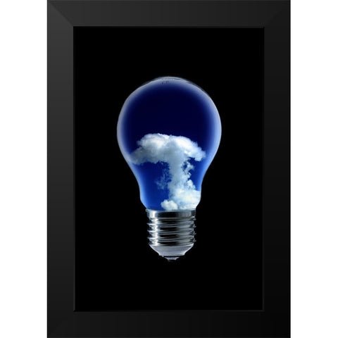 The 4 Elements Iii Black Modern Wood Framed Art Print by Eisele, Stefan