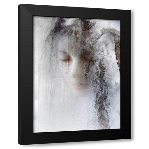 Ice Queen Black Modern Wood Framed Art Print with Double Matting by Hummel, Jeffrey