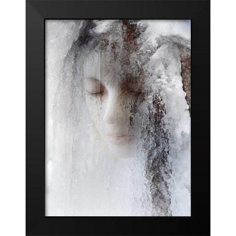 Ice Queen Black Modern Wood Framed Art Print by Hummel, Jeffrey