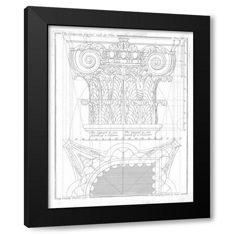 The Composite Capital Black Modern Wood Framed Art Print by Langley, Batty