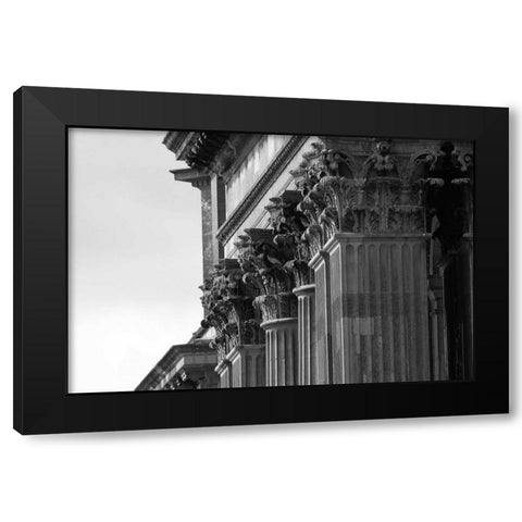 Architectural Detail, Blenheim Palace Black Modern Wood Framed Art Print with Double Matting by Blue, Cyril