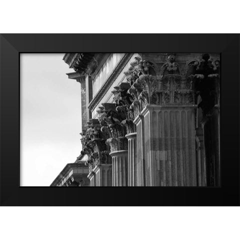 Architectural Detail, Blenheim Palace Black Modern Wood Framed Art Print by Blue, Cyril